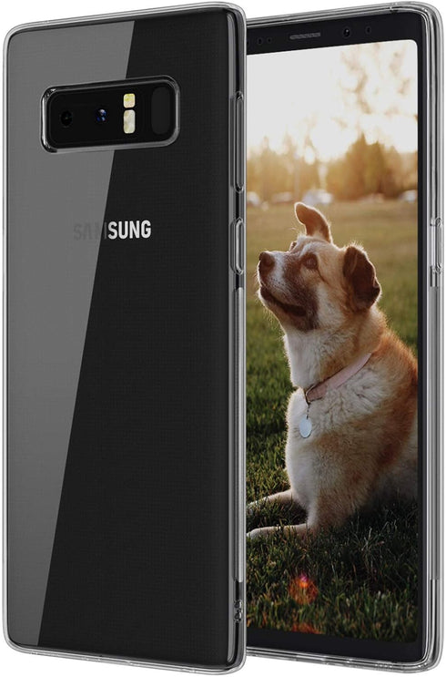 Galaxy Note 8 Clear Case, Slim Thin Soft Skin Silicone Flexible TPU Gel Lightweight Anti-Scratch Shockproof Protective Cases Cover for Samsung Gal...