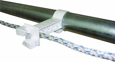 Field Guardian Pipe Clamp Insulator, White...