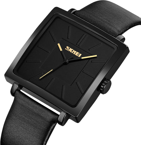 Minimalist Square Watches for Women, Waterproof Womens Leather Watch, Analog Women's Wrist Watches Quartz Ladies Watches for Small Wrists Thin Wat...