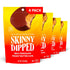 SkinnyDipped Milk Chocolate Peanut Butter Cups, 4g Sugar, Low Sugar, Low Carb, Gluten Free, 3.2oz Bag, 4 Pack (24 Cups Total)...