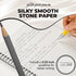 Stone Paper Waterproof Sheet Spiral Notebook (M Size) – 5.8”x8.3”, 50 sheets, Stone Paper Notebook Journal Note Taking - Waterproof Notepad Colleg...