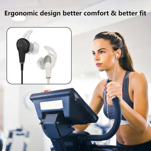 Small Earbud Tips Earbud Replacement Tips Silicone Ear Tips Compatible with Bose QC20 QC20i SoundSport SIE2i IE2 IE3 Headphone Rubber Tips Earbud ...