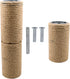 2 Pack Cat Scratching Posts Jute Rope Replacement Scratcher Refill Post for Cats Cube Tower Kittens Scratch Pole Perch Interactive Toys Carpeted F...