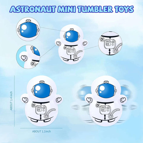 Educational Toys for Kids, 50PCS Math Education Toys for Boys Girls Mini Tumbler Bulk Toys, Self-righting Doll Toys Classroom Rewards Math Party F...