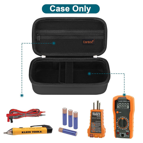 Canboc Carrying Case for Klein Tools 69149P/69355/MM300/MM400 Digital Multimeter Electrical Test Kit, Bag fit Digital Multimeter, Noncontact Volta...