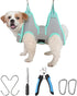 Dog Grooming Hammock Harness, XS Dog Hanger for Nail Trimming, Grey Dog Sling Nail Trimming,Dog Holder Grooming Restraint Thick Neck Support...