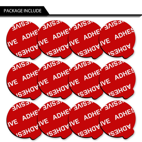 Very High Bond Sticky Adhesive, AZXYI 12 Pack Socket Sticky Adhesive Replacement Kit, 1.4 inches Double-Sided Stickers for Collapsible Grips Socke...