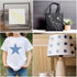 12 Pieces Sparkle Star Stencil Stars Background Craft Stencils Mixed Media Stencils for Painting on DIY Card Making Scrapbook Paper Fabric Pillows...