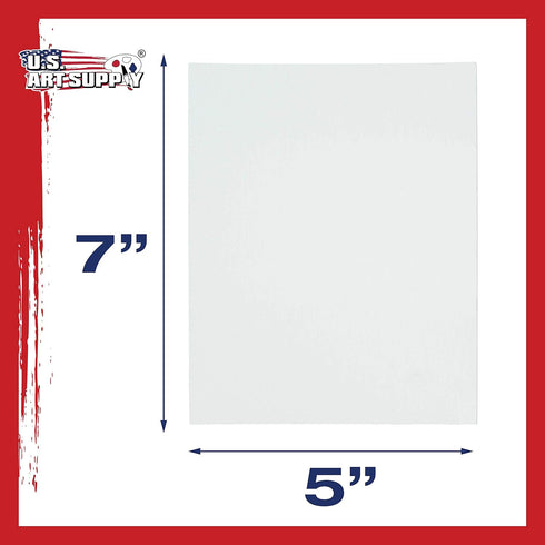US Art Supply 5 X 7 inch Professional Artist Quality Acid Free Canvas Panels 12-Pack (1 Full Case of 12 Single Canvas Panels)...