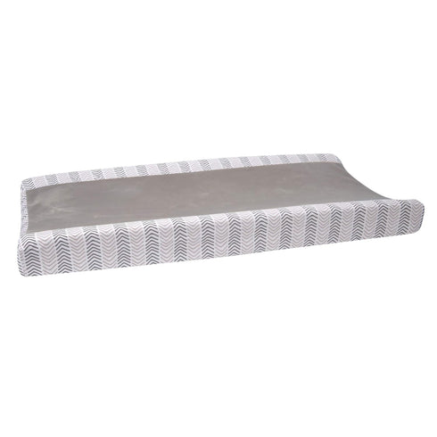 Lambs & Ivy Woodland Forest Gray Chevron Changing Pad Cover...