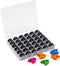YEQIN 36Pcs Black Prewound Bobbin Thread and Bobbin Clamps - Size A Class 15 SA156 Compatible with Babylock, Brother, Consew, Juki, Singer Embroid...