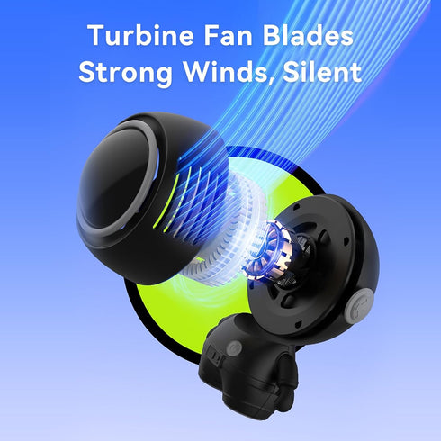 Portable Neck Fan,Hands Free Bladeless Fan,Astronaut USB Rechargeable Wearable Cooling Personal Fan,USB Rechargeable Neck Fan for Outdoor Indoor K...