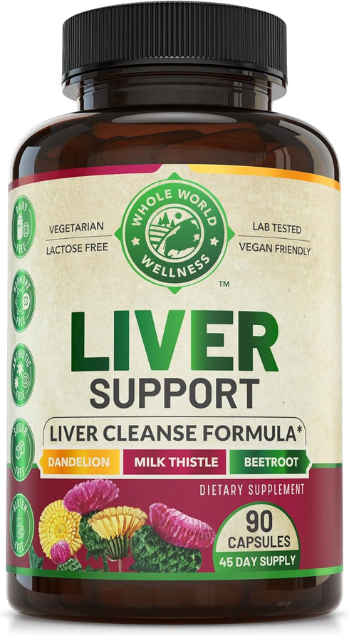Advanced Liver Cleanse Detox & Repair Formula for Adult with Milk Thistle, Organic Liver Detox & Support Supplement for Men and Women, 90 Pills Li...