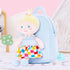 Toddler Kids Backpack with Soft Baby Dolls in Plaid Dress 9.5"...