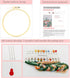 FOXTEMO Embroidery Kit for Beginners Adults, 1 Pack 20CM Embroidery Hoops, Lotus Embroidery Pattern Beginner Embroidery Kit with Needles and Threa...