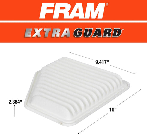 FRAM Extra Guard CA10169 Replacement Engine Air Filter for Select Toyota, Lexus, Pontiac, and Scion Models, Provides Up to 12 Months or 12,000 Mil...