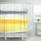 Shower Curtain Gray Blocks Grey and Yellow Abstract Painting Canvas Contemporary Waterproof Polyester Fabric 72 x 72 Inches Set with Hooks...