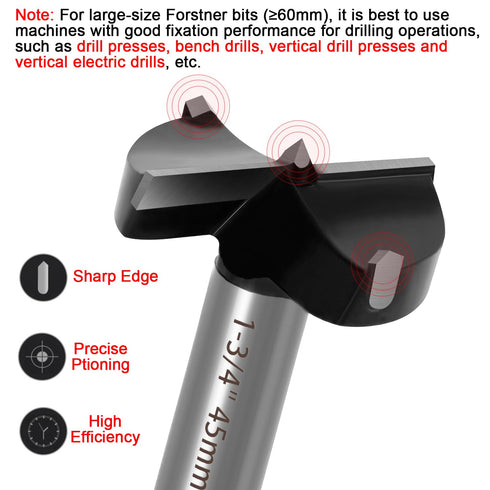 ASNOMY 3-1/4 Inch Forstner Drill Bit, Carbide Tipped Forstner Bit for Hard Wood, Wood Drilling Hole Saw Set Woodworking Hinge Cutter Tool Kits for...