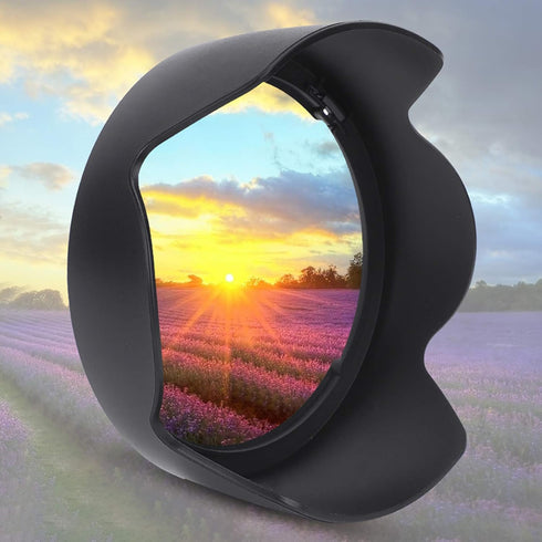 Camera Lens for Canon 2PCS EW-83H Plastic Camera Mount Lens Hood Fit for Canon EF 24-105mm f/4L is USM LensBlack...