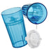 Reflo Smart Cup (Blue 2-Pack) Open Training Cup, Toddler Cup, No Suction 6oz, 360 Control-Flow, USA MADE Premium High-Impact Plastic...