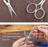 SHWAKK Embroidery Scissors Exquisite Stainless Steel Sharp Tip Retro Scissors with Sheath Chain Sewing Scissor for Sewing,Embroidery, Needlework...