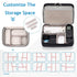 Electronics Travel Organizer, Double Layer Cable Organizer Bag Waterproof Electronics Accessories Storage Bag for Charger, Phone, Power Bank, Hard...