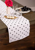 DII Polka Dot Kitchen Collection, Table Runner, 14x72, Black/White Reversible...