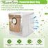 Rebirthcare 12 Pack L50 Dust Bag for eufy L60/L50 Series Self-Empty Station Replacement Bag for Conga Home 10000/8090 Ultra / 9090 AI Accessories ...