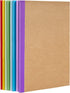 Gwybkq A5 Kraft Composition Notebooks College Ruled Bulk 8Pcs(5.5x8.3),Kraft Cover, Notebooks for High School, College, Office, Home, 60 Pages/30 ...