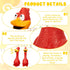Hungdao 1 Pcs Horse Toys Latex Squeaky Squeeze Chicken Squeak Horse Turkey Balls for Play Fake Screaming Chicken Toys for Horses Soccer Ball for R...