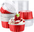 EUSOAR Disposable Ramekins with Lids, 30pcs 5oz Aluminum Foil Cupcake Baking Cups Containers Wrappers with Lids, Dessert Cups with Lids Mini Alumi...