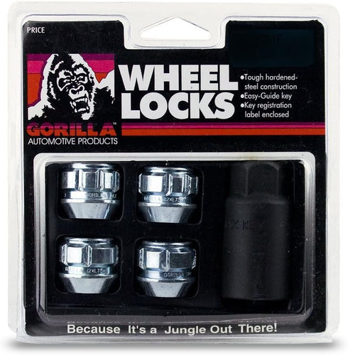 Gorilla Automotive 78641N Acorn Open End Wheel Locks (14mm x 1.50 Thread Size) - Pack of 4...