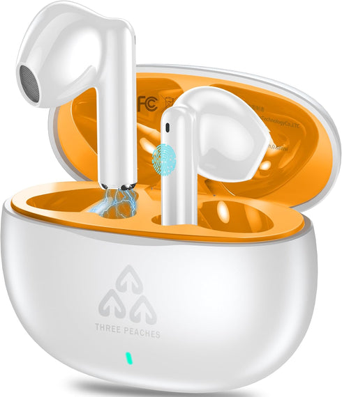 Ear Buds Wireless Earbuds Bluetooth 5.3 Headphones, in-Ear Earbuds with Charging Case ENC Dual Mic Talk Noise Canceling Touch Control Sports Wirel...
