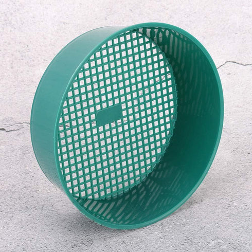 4pcs Mesh Garden Sieve, Round Sifting Plastic Mesh Filter Soil Sieves, Gardening Tool for Garden Yard, for Compost Soil Stone Mesh Gardening Tool...