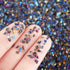 Irregular Crushed Glass Chips Sprinkles, 100g Metallic Chunky Glitter Stones for Nail Art, Resin Mold Filler, DIY Crafts, Vase Filler, Jewelry Mak...