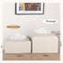 Tissue Box Cover PU Leather Tissue Holder Square Facial Tissue Case Facial Paper Organizer Dispenser for Bathroom, Vanity Countertop, Tabletop, Ca...