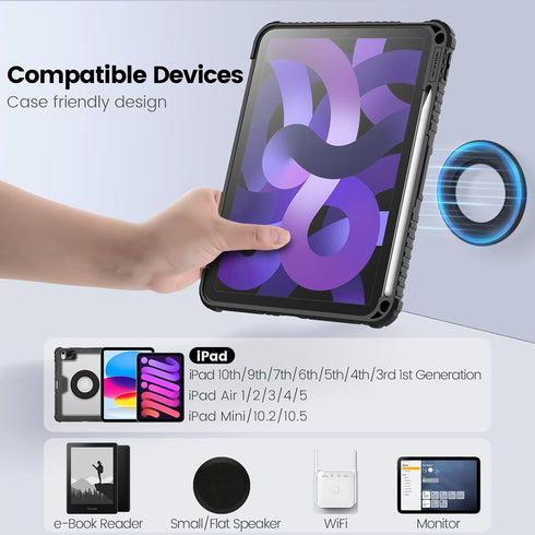 Nillkin Magnetic Tablet Wall Mount and Holder for Bedroom car Back seat, headrest iPad Holder Mount for car Cradle Magnet for iPad 10th,Tablet Sur...