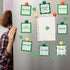 9 Pieces St. Patrick's Day Plaid Sticky Notes Green St. Patrick's Day Plaid Note Pads Self-Adhesive Irish Memo Notes for School Office Home Suppli...