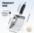Cat Litter Scoop, Stainless Steel Sifter, Heavy Duty Poop Sifting, Kitty Metal Scooper, Kitten Poop Sifter...