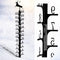 24 Inch Iron Art Snow Gauge Outdoor, Elk Snow Measuring Stick, Snowfall Gauge for Yard, Winter Snow Measurer Snow Ruler inches, Christmas Decorati...