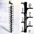 24 Inch Iron Art Snow Gauge Outdoor, Elk Snow Measuring Stick, Snowfall Gauge for Yard, Winter Snow Measurer Snow Ruler inches, Christmas Decorati...