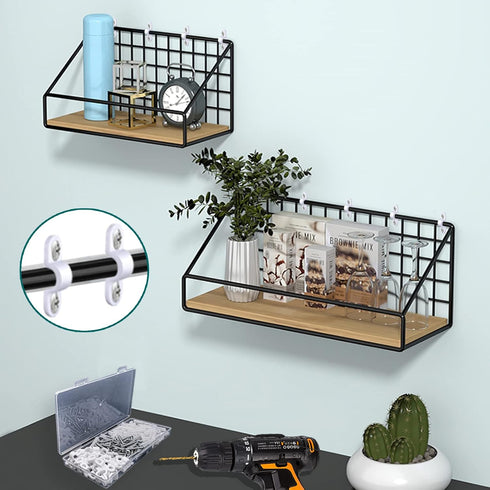 30 Sets Wire Shelf Loop Clips, White Multi Purpose Wire Shelf Clamp, Wire Shelving Accessories, Wire Shelf Wall Clips for Concrete Installation...