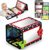 Tummy Time Floor Mirror with Teethers, Double-Sided Baby Mirror Black and White High Contrast Baby Toys for Babies, Baby Montessori Toys Crawling ...