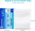 2''x 3'', (Pack of 200) Small Clear Poly Zipper Bags, Reclosable Zipper Lock Storage Plastic Bags for Jewelry, Beads, Screws & Small Items...