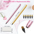 2Pcs Everlasting Metallic Pencil, Reusable Metal Inkless Pencil with 4 Replacement Nibs/Eraser, Metal Eternal Pencil Unlimited Writing Erasable In...