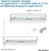 NovaPlus 2 in 1 Apple Pencil Charging Case for Apple Pencil 2nd & 1st Generation, Magnetic Wireless Apple Pencil Charger for Pencil 2nd Gen, Porta...