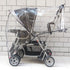Weather Shield Double Popular for Swivel Wheel Stroller Universal Size Baby Rain Cover/Wind Shield Deal (Black)...
