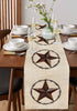 Texas Western Star Rustic Table Runner-Cotton linen-Long 72 inche Barn Star Dresser Scarves,Kitchen Coffee/Dining Farmhouse Cowboy Tablerunner for...