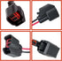 2 PCS Car Fuel Injector Connector, EV6 EV14 Low-frequency Leaded Multi-Functional Wire Pigtail Connector, Replacement Modification Accessories, Co...