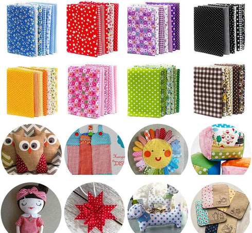 150Pcs 4" x 4" (10cm x 10cm) Cotton Craft Fabric Bundle Squares,Squares Sheets Patchwork,Pre-Cut Quilt Squares,DIY Sewing Quarters Bundle,Quilting...